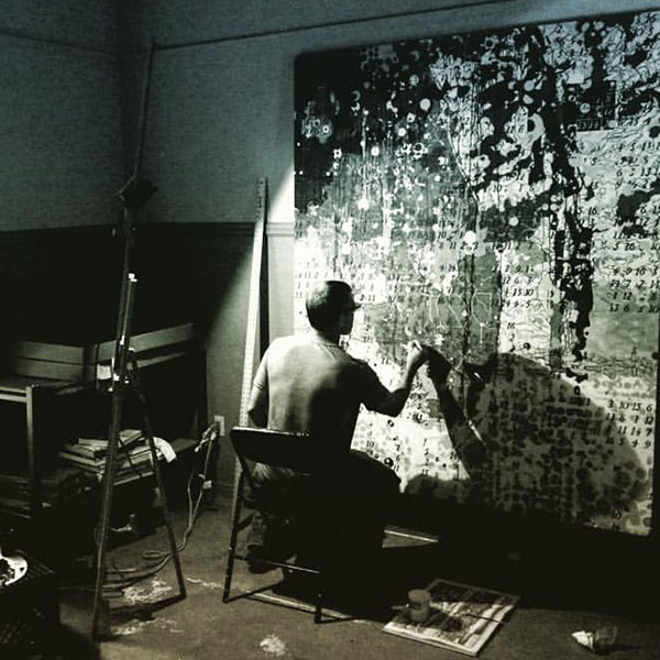 Artist in Residence John Baily painting.