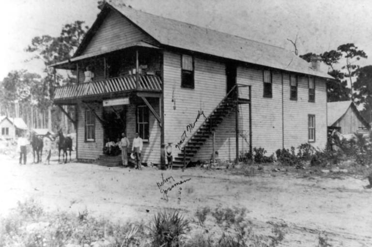 Brown & Moody General Store was one of several main town buildings along with a post office, factory, and school serving over 75 settlers