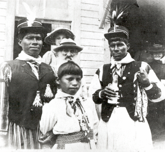 Seminoles and residents of the town of Cutler ca. 1880s