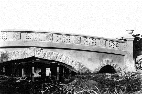 The Chinese bridge, inspired by Charles Deering's naval experience in the Asiatic Squadron