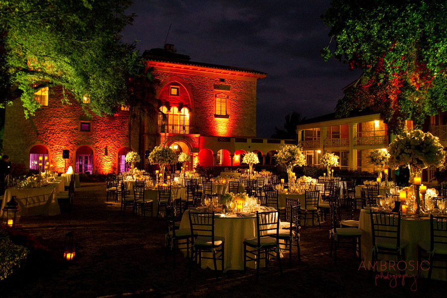 Deering Estate Courtyard Wedding - Photo courtesy of A Joy Wallace Catering Ambrosio Photography