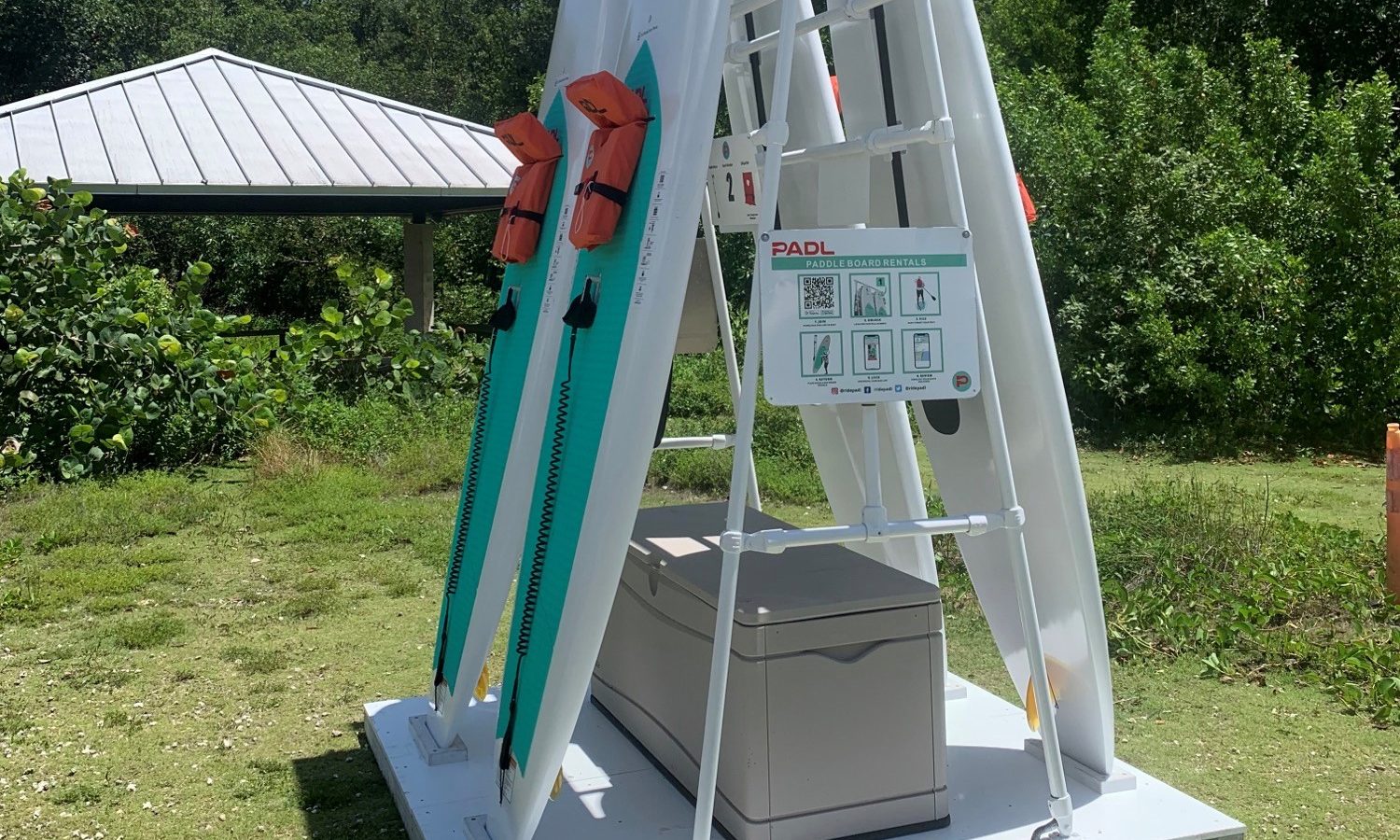 Paddle Board Rental Station at Deering Point