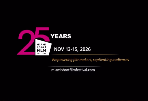 Graphic for the 25th edition of the Miami Short Film Festival.